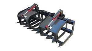 skid steer buckets 60 inch|skid steer grapple bucket 60.